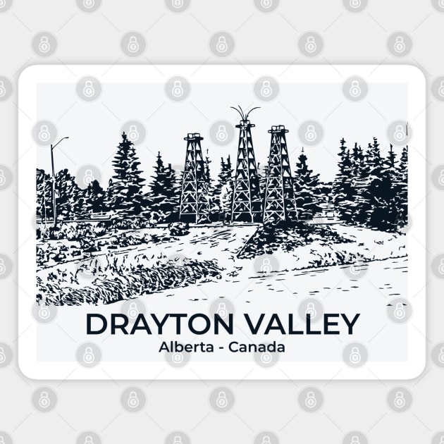 Drayton Valley - Alberta Magnet by Lakeric